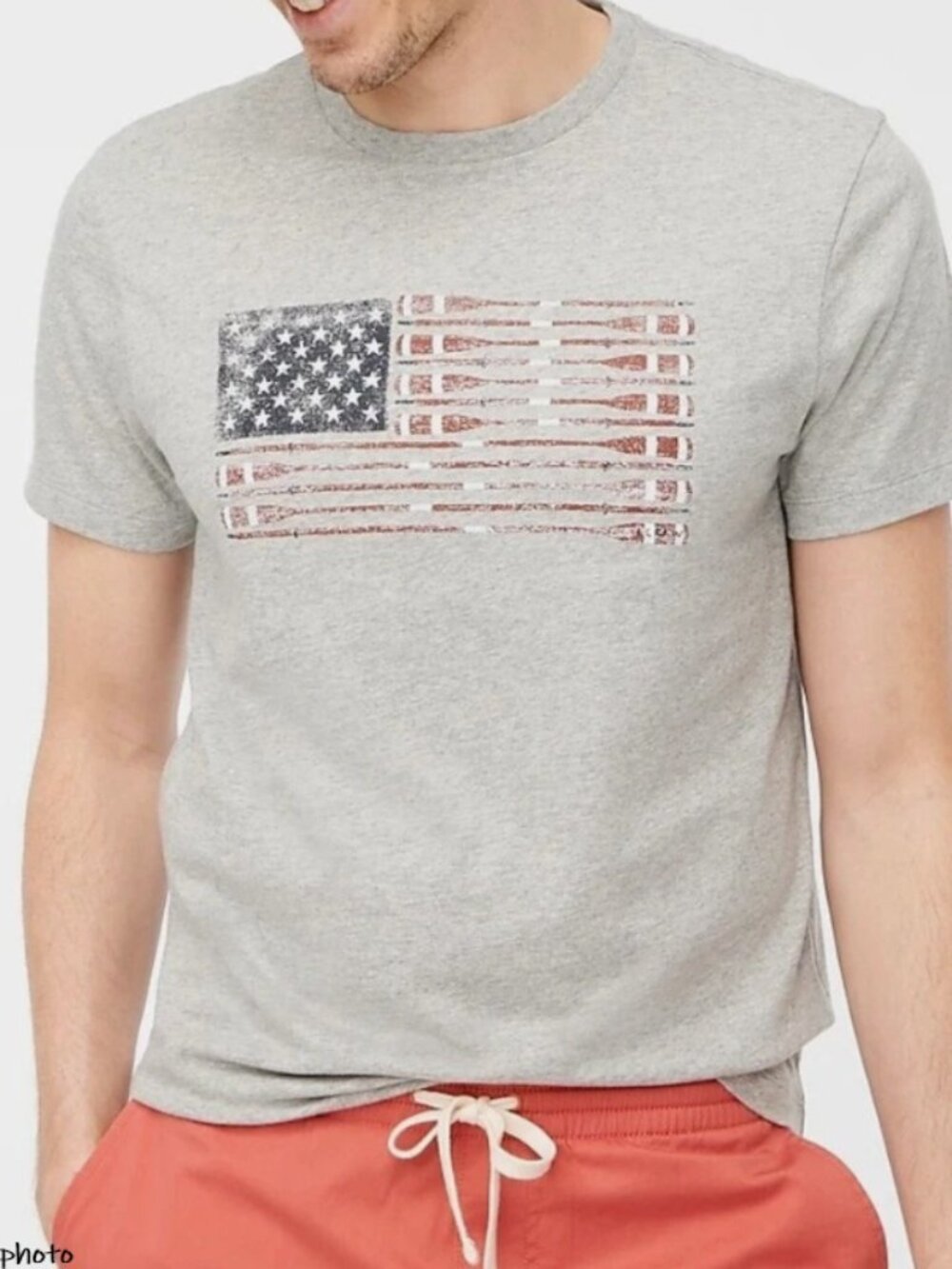 J.Crew Factory NEW Men's American Flag Oars Cotton T-Shirt size M L XXL